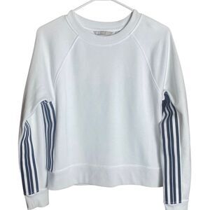 Athleta Minimalist Luxe Sweatshirt Pullover Modal Blend White Women XS